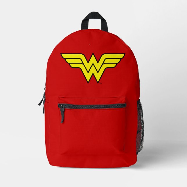 Wonder Woman | Classic Logo Printed Backpack (Front)