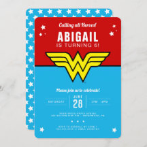 Wonder Woman - Classic Logo Stars Birthday