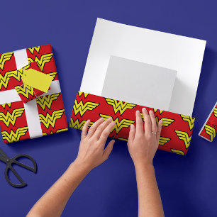 Wonder Woman   Classic Logo Wrapping Paper Sheet