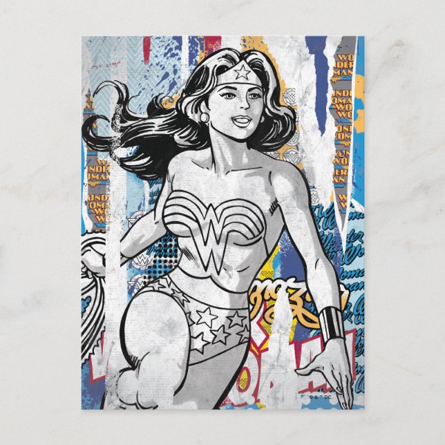 Wonder Woman Collage 4 Postcard (Front)