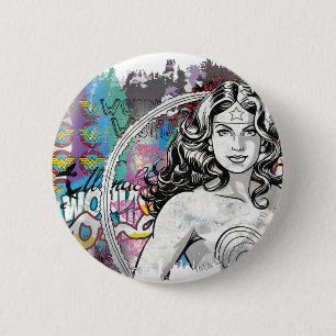 Wonder Woman Collage 6 Cm Round Badge