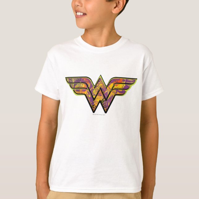 Wonder Woman Colourful Logo T-Shirt (Front)