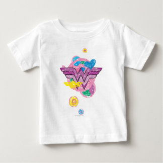 Wonder Woman Colourful Scribbles Baby T-Shirt