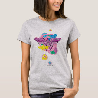 Wonder Woman Colourful Scribbles T-Shirt