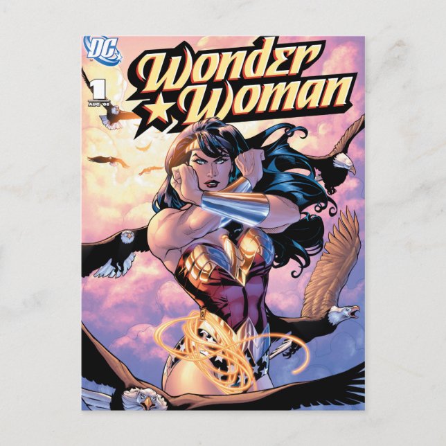 Wonder Woman Comic Cover #1 Postcard (Front)