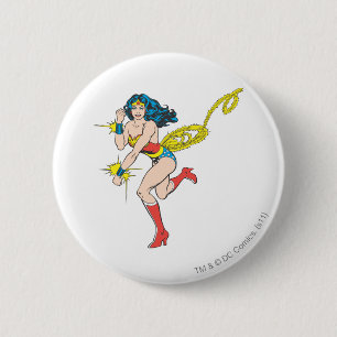 Wonder Woman Cuffs 6 Cm Round Badge