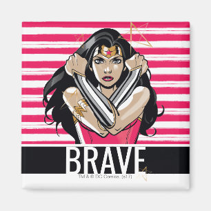 Wonder Woman Defend - Template Magnet