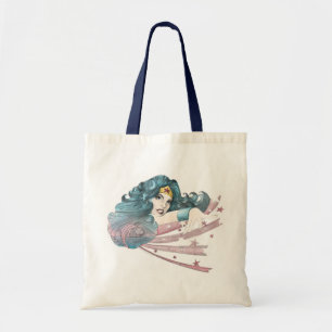Wonder Woman Dolphin and Stripes Tote Bag