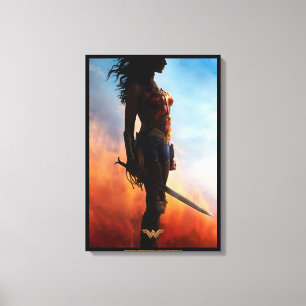 Wonder Woman Duststorm Silhouette Canvas Print