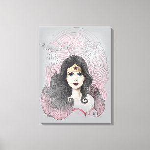 Wonder Woman Eagle and Trees Canvas Print