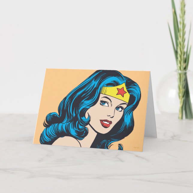 Wonder Woman Face Card (Front)