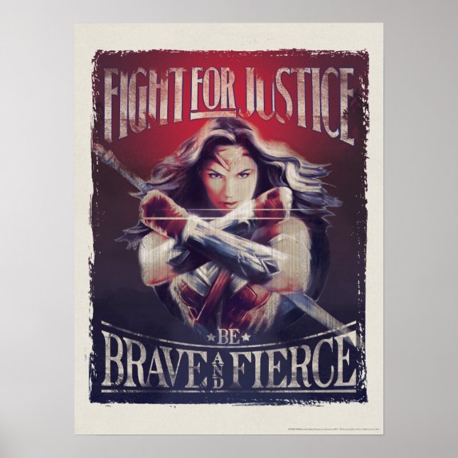 Wonder Woman Fight For Justice Poster (Front)