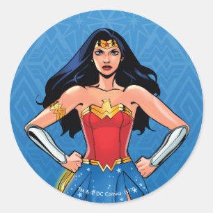 Wonder Woman - Fight For Peace Classic Round Sticker