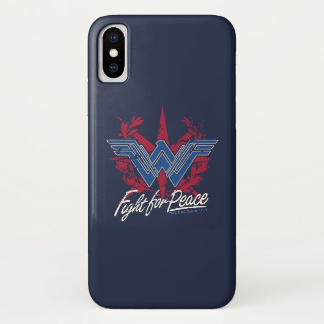 Wonder Woman Fight For Peace Symbol Case-Mate iPhone Case (Back)