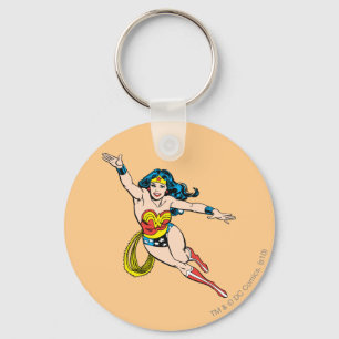 Wonder Woman Flying Forward Key Ring