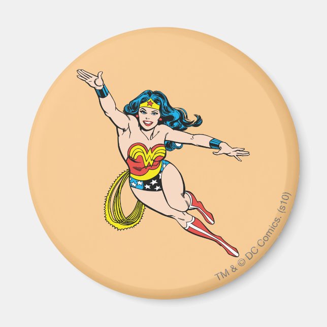 Wonder Woman Flying Forward Magnet (Front)