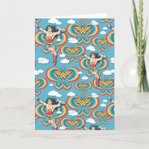 Wonder Woman Flying High Pattern Card