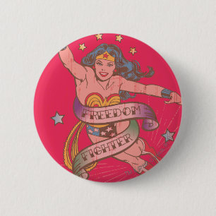 Wonder Woman Freedom Fighter 6 Cm Round Badge