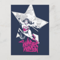 Wonder Woman Glam Rock Flying Character Graphic