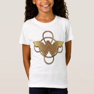 Wonder Woman Gold Symbol Over Lasso T-Shirt