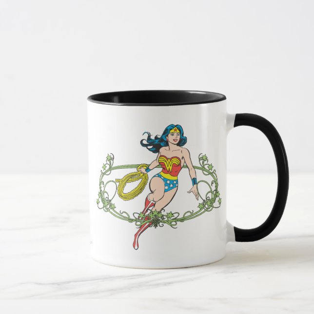 Wonder Woman Green Vines Mug (Right)