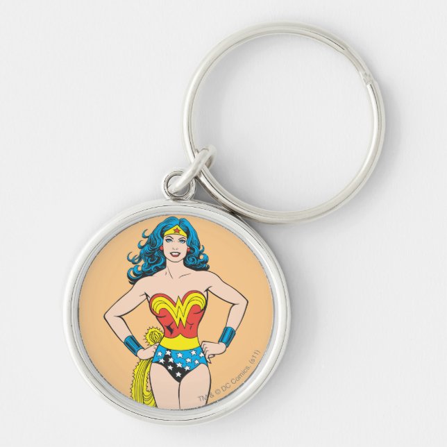 Wonder Woman Hands on Hips Key Ring (Front)