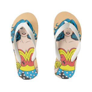 Wonder Woman Hands on Hips Kid's Jandals