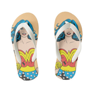 Wonder Woman Hands on Hips Kid's Jandals