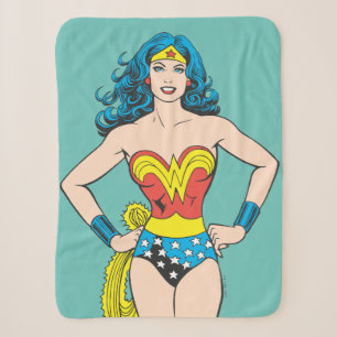 Wonder Woman Hands on Hips Sherpa Blanket