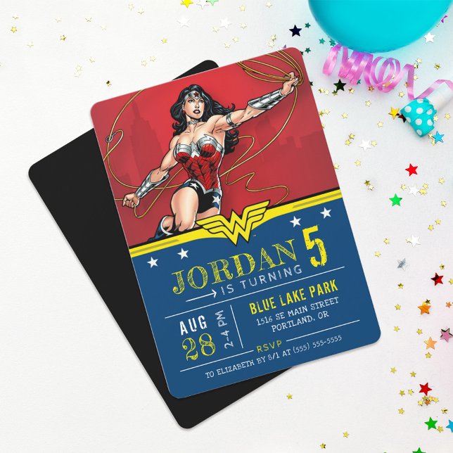 Wonder Woman | Happy Birthday Invitation (Creator Uploaded)