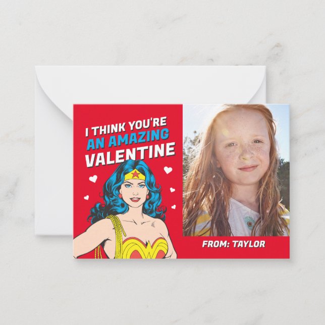 Wonder Woman | Happy Valentine's Day Card (Front)