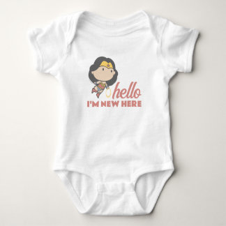 Wonder Woman | Hello, I'm New Here - New Baby Bodysuit