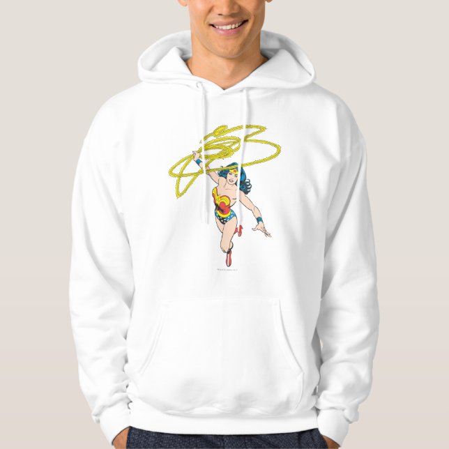 Wonder Woman Holds Lasso 2 Hoodie (Front)