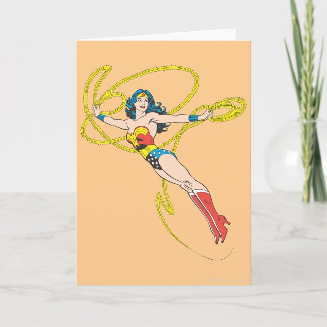Wonder Woman Holds Lasso 4 Card (Front)