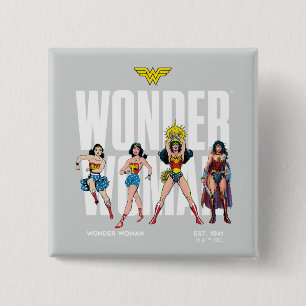 Wonder Woman Legends Forever Graphic 15 Cm Square Badge