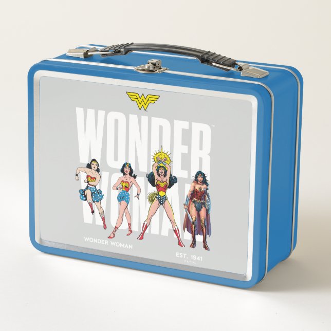 Wonder Woman Legends Forever Graphic Metal Lunch Box (Front)