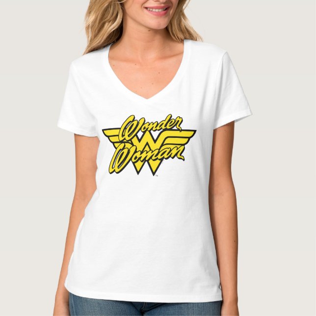Wonder Woman Logo 1 T-Shirt (Front)