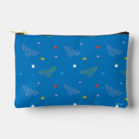 Wonder Woman Logo and Stars Blue Pattern