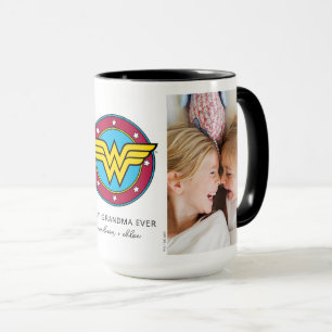 Wonder Woman Logo Best Grandma Photo Mug