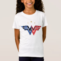 Wonder Woman Modern & Retro Comic Overlay Logo