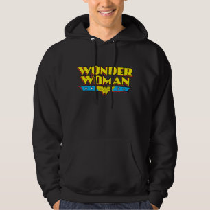 Wonder Woman Name and Logo Hoodie