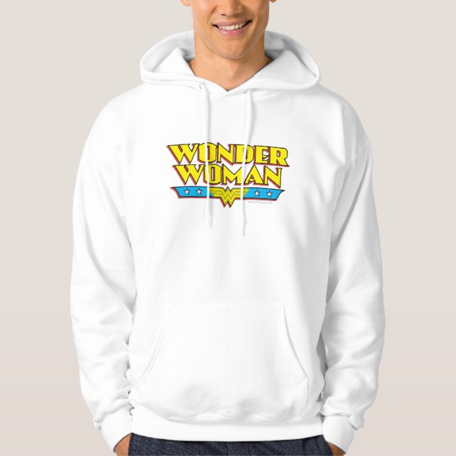 Wonder Woman Name and Logo Hoodie (Front)