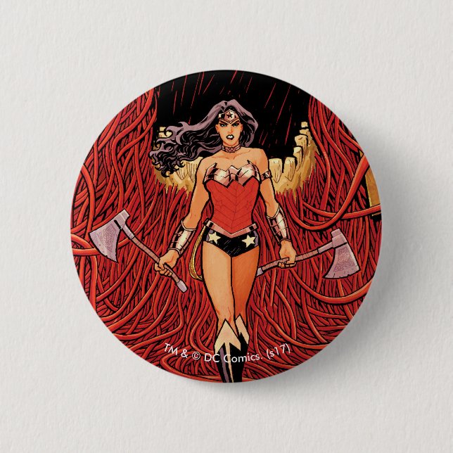 Wonder Woman New 52 Comic Cover #23 6 Cm Round Badge (Front)