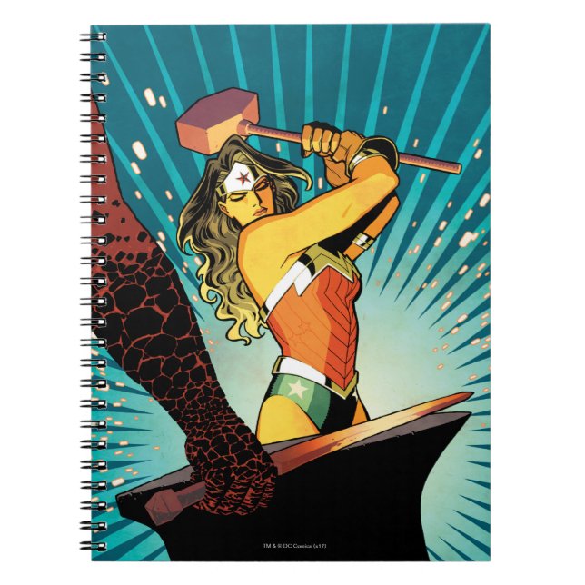 Wonder Woman New 52 Comic Cover #7 Spiral Notebook (Front)