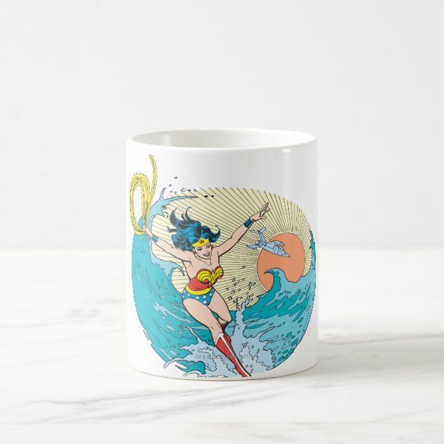 Wonder Woman Ocean Sky Coffee Mug (Center)