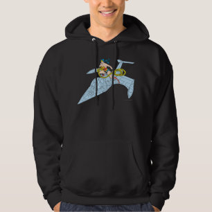 Wonder Woman on Spaceship Hoodie