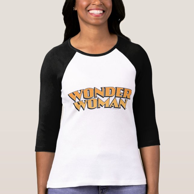Wonder Woman Orange Logo T-Shirt (Front)