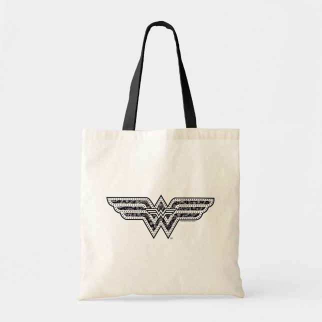 Wonder Woman Paisley Logo Tote Bag (Front)