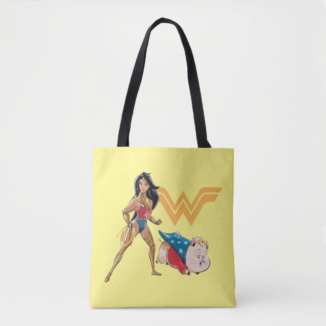 Wonder Woman & PB Tote Bag (Front)