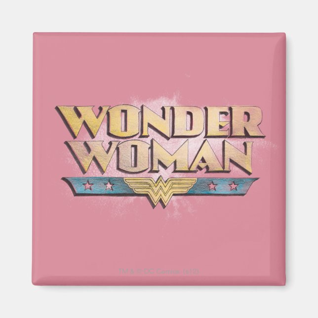 Wonder Woman Pencil Logo Magnet (Front)